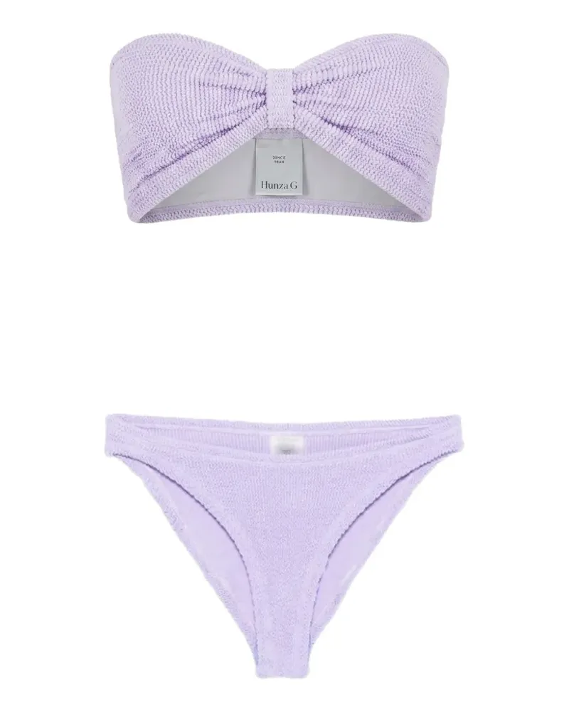 Hunza G Bikini mit Falten - Violett Violett