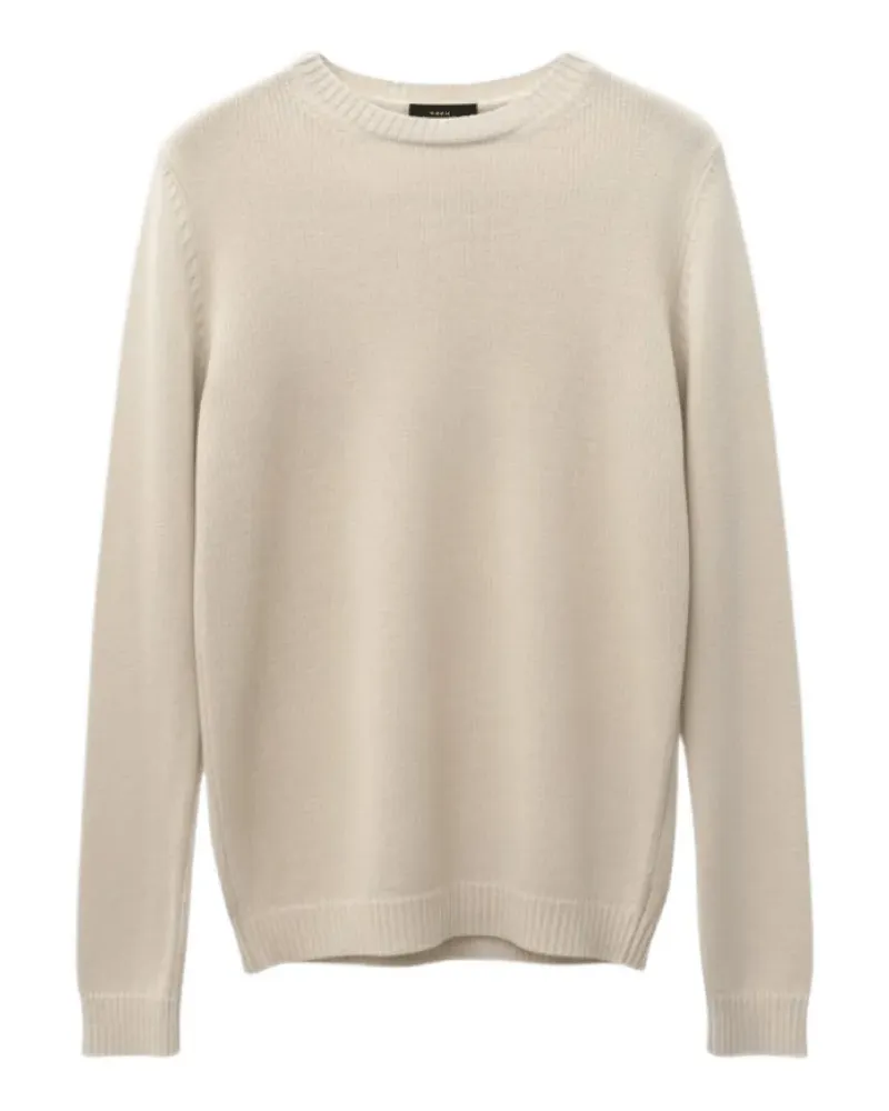 Roberto Collina crew-neck ribbed-trim sweater - Nude Nude