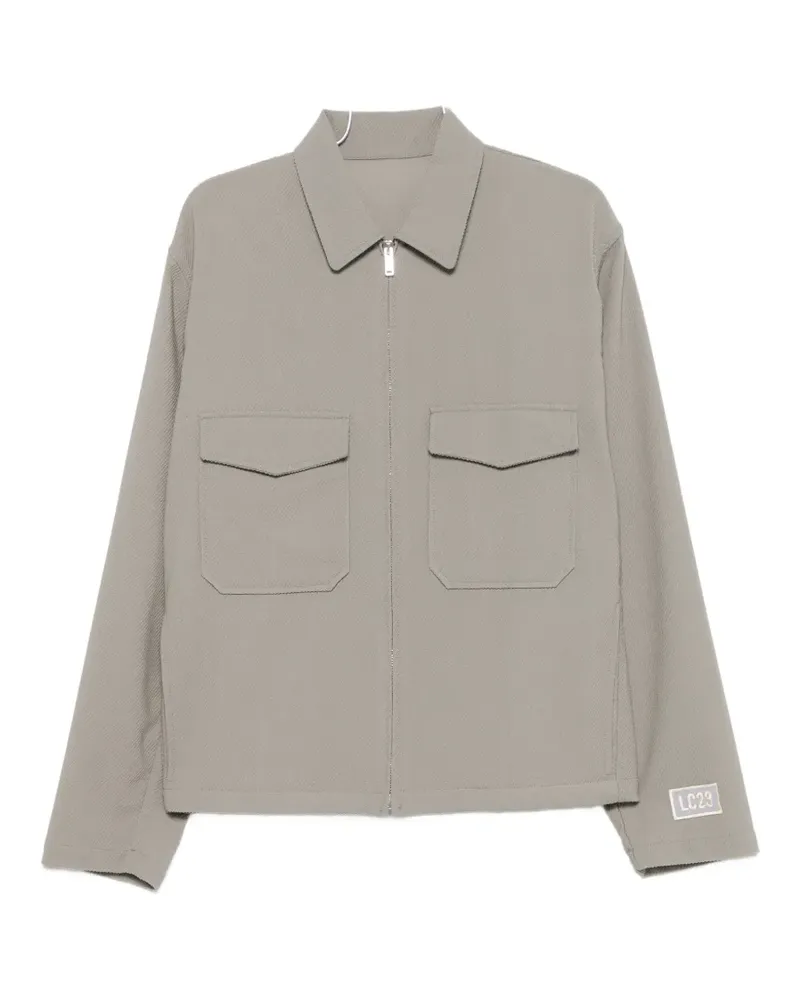 LC23 twill-weave flap-pocket jacket - Grau Grau