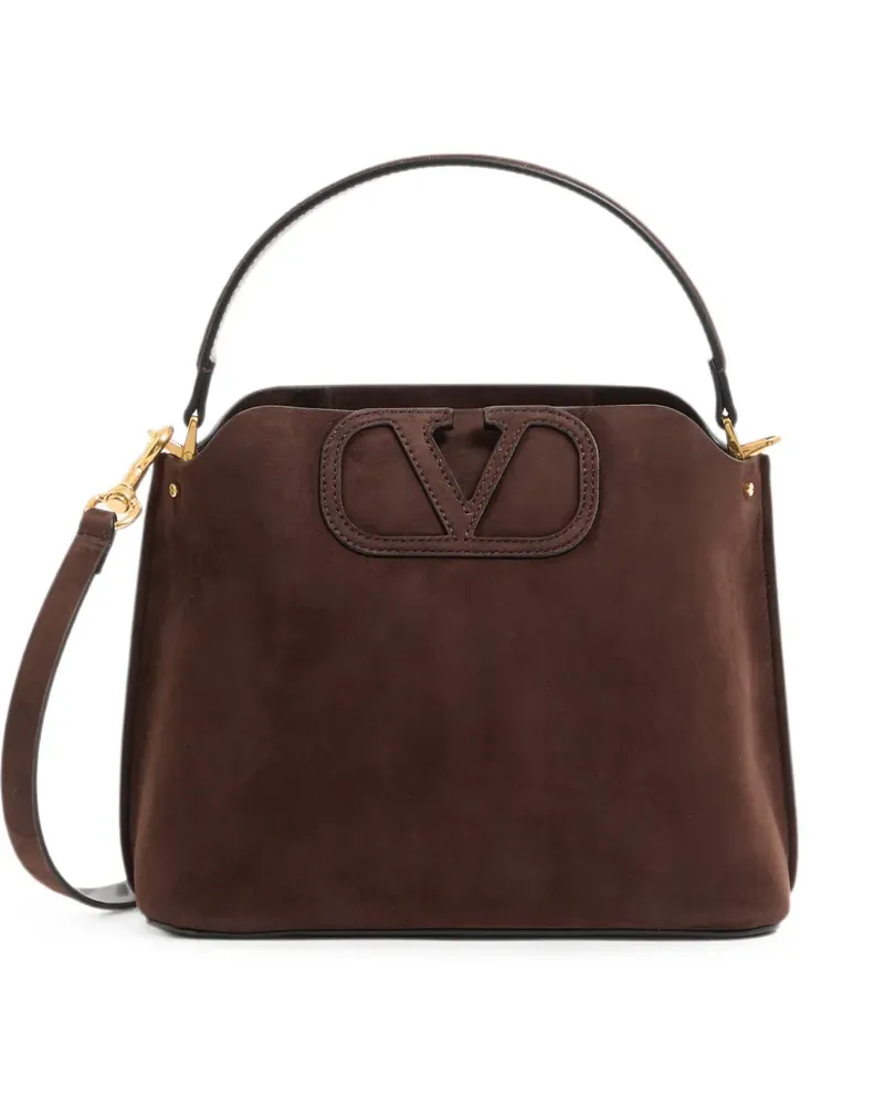 Valentino Garavani Fill Me handbag in suede - Braun Braun