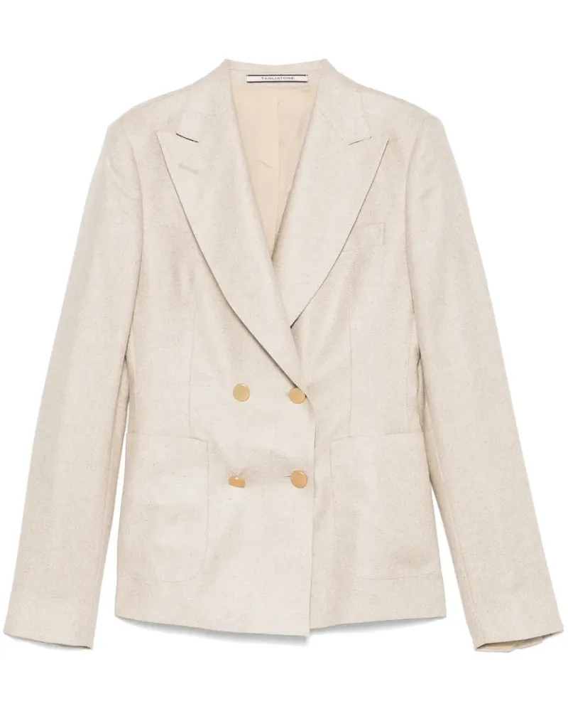 Tagliatore Doppelreihiger Blazer - Nude Nude