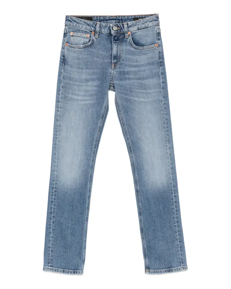 Dondup Ausgeblichene Slim-Fit-Jeans - Blau Blau
