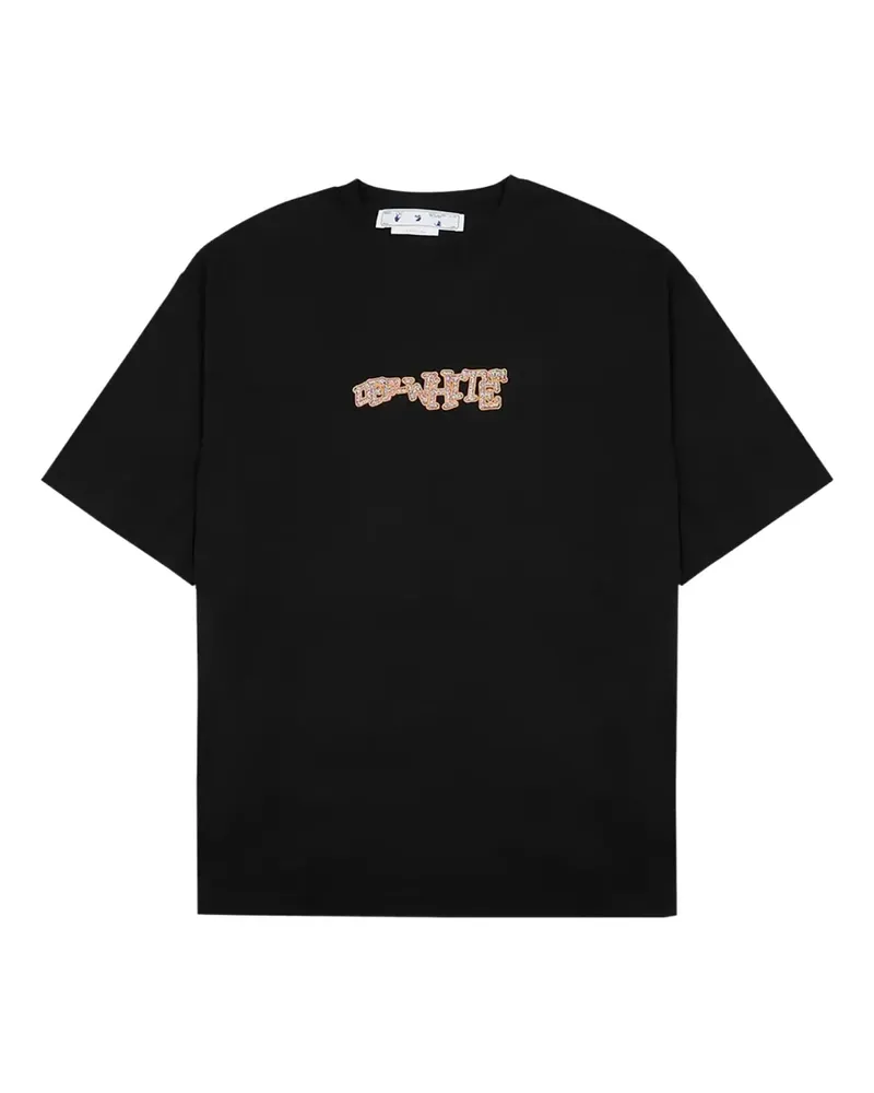 OFF-WHITE Glitz Carlos Over Skate logo T-shirt - Schwarz Schwarz