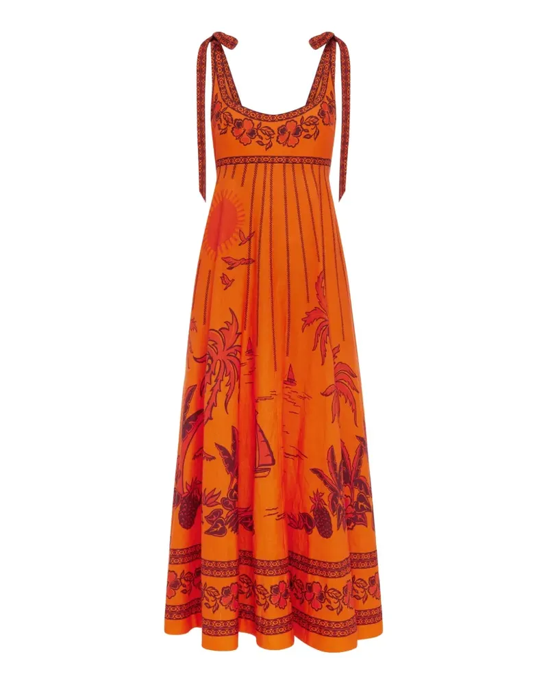 ALEMAIS Boathouse Ballerinas - Orange Orange
