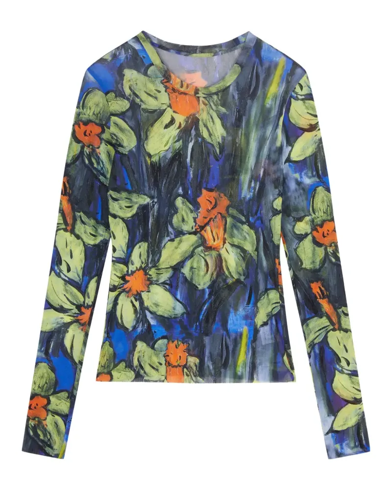 JNBY Langarmshirt mit rundem Ausschnitt - Blau Blau