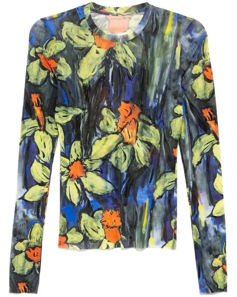 JNBY Langarmshirt mit rundem Ausschnitt - Blau Blau