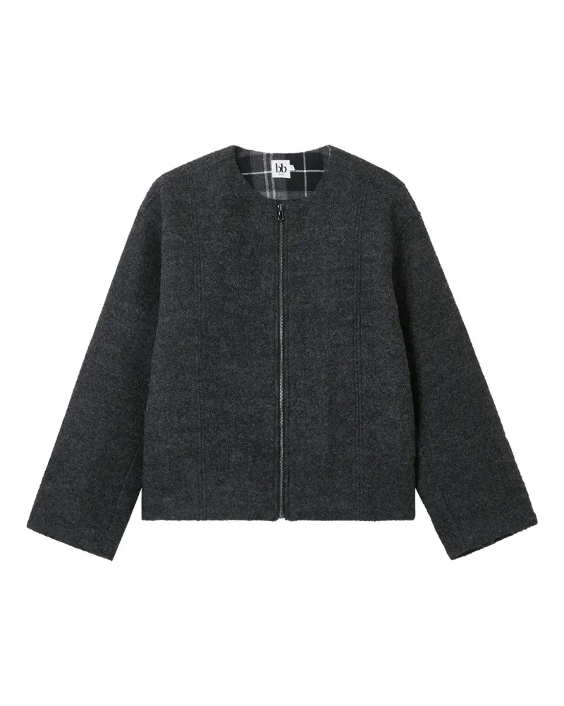 b+ab Jacke mit Reißverschluss - Grau Grau