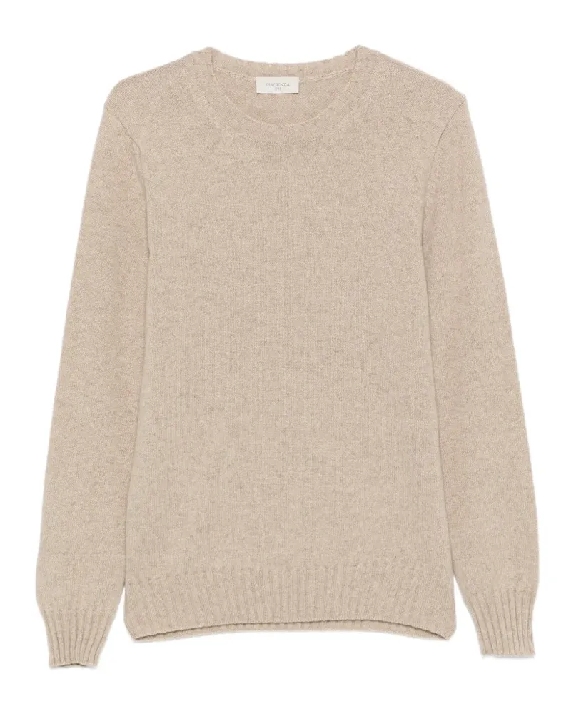 Piacenza Cashmere Pullover mit Rundhalsausschnitt - Nude Nude
