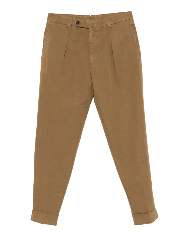 Berwich Hose mit Falten - Braun Braun