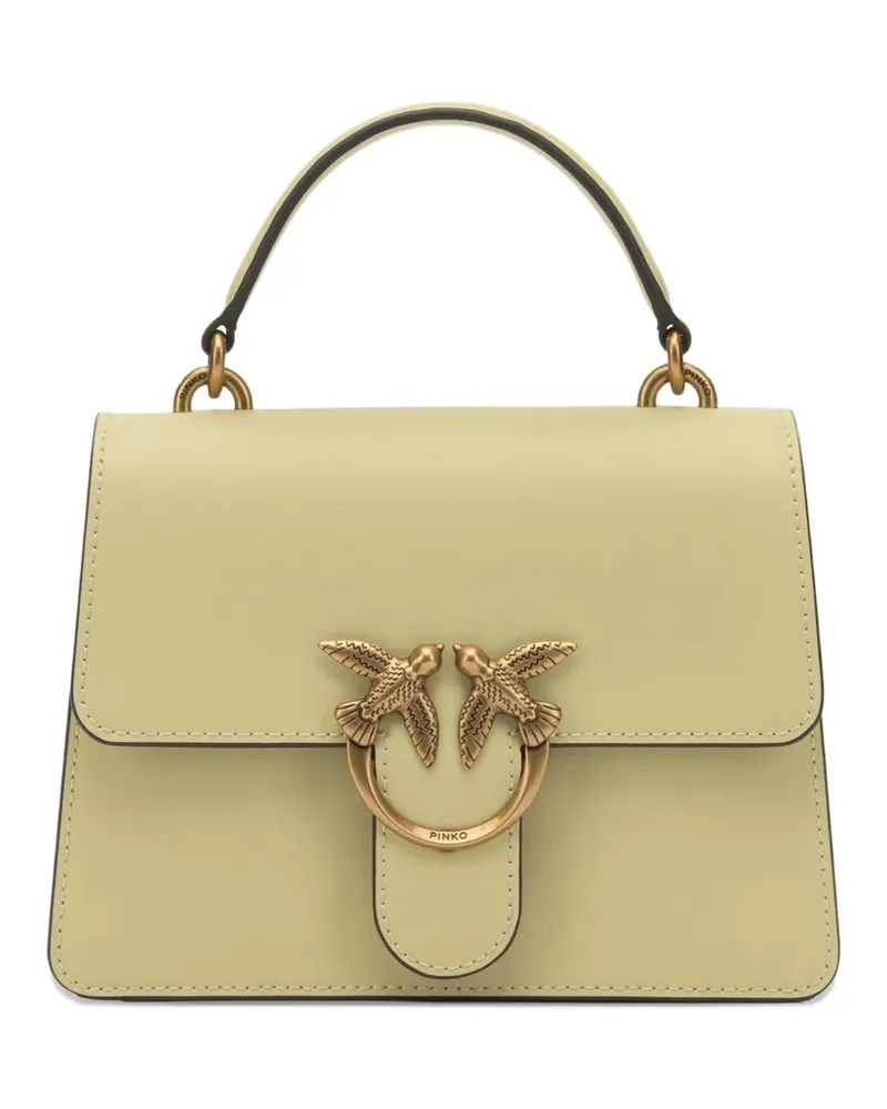 Pinko mini Love leather satchel bag - Grün Grün
