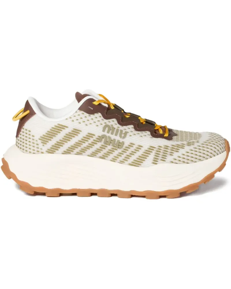 Miu Miu Sneakers mit Netzeinsätzen - Braun Braun