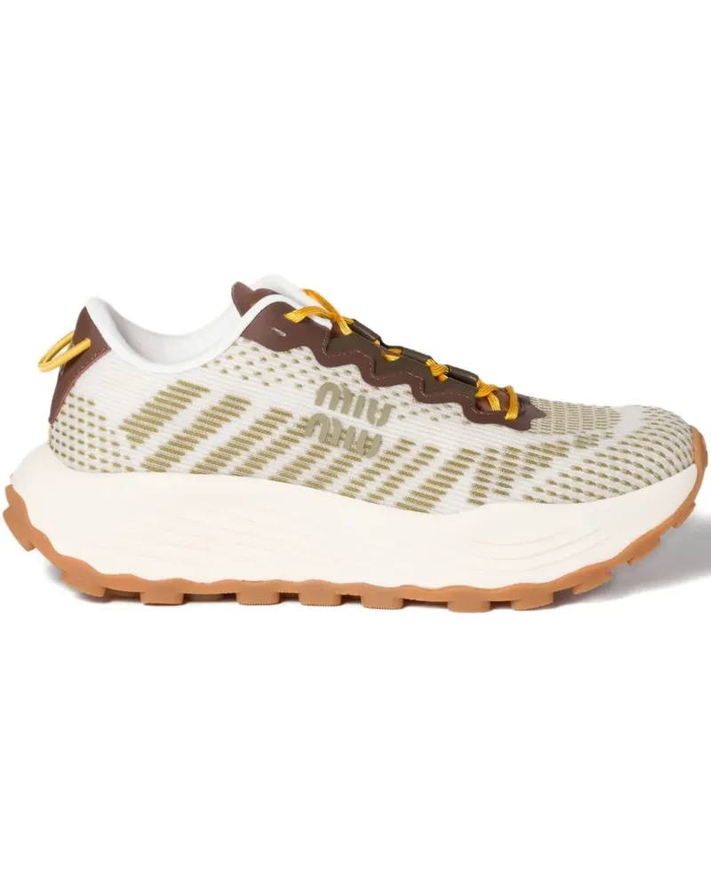 Miu Miu Sneakers mit Netzeinsätzen - Braun Braun
