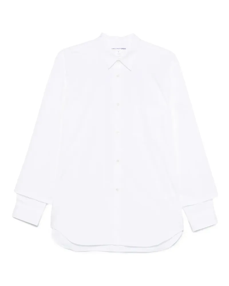 Comme des Garçons Hemd mit doppelten Manschetten - Weiß Weiß