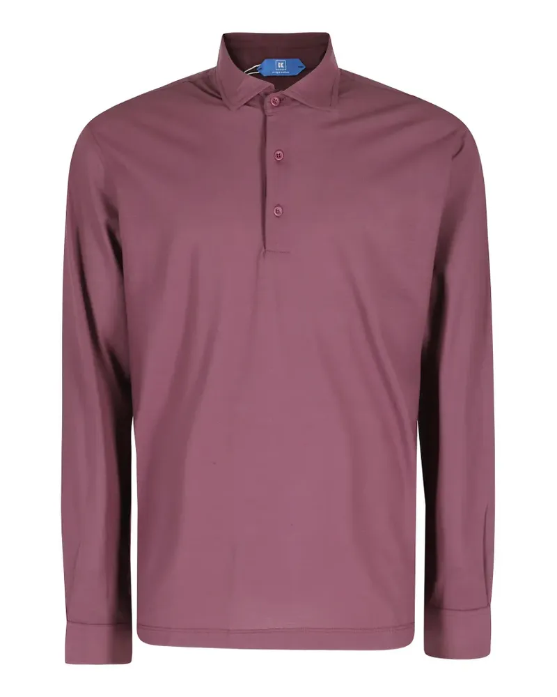 KIRED long-sleeves polo shirt - Violett Violett