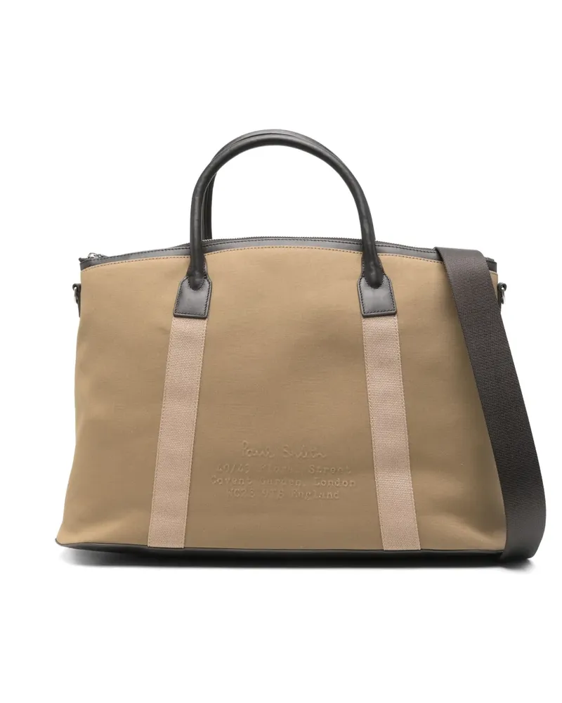 Paul Smith Tote Bag mit Reißverschluss - Nude Nude