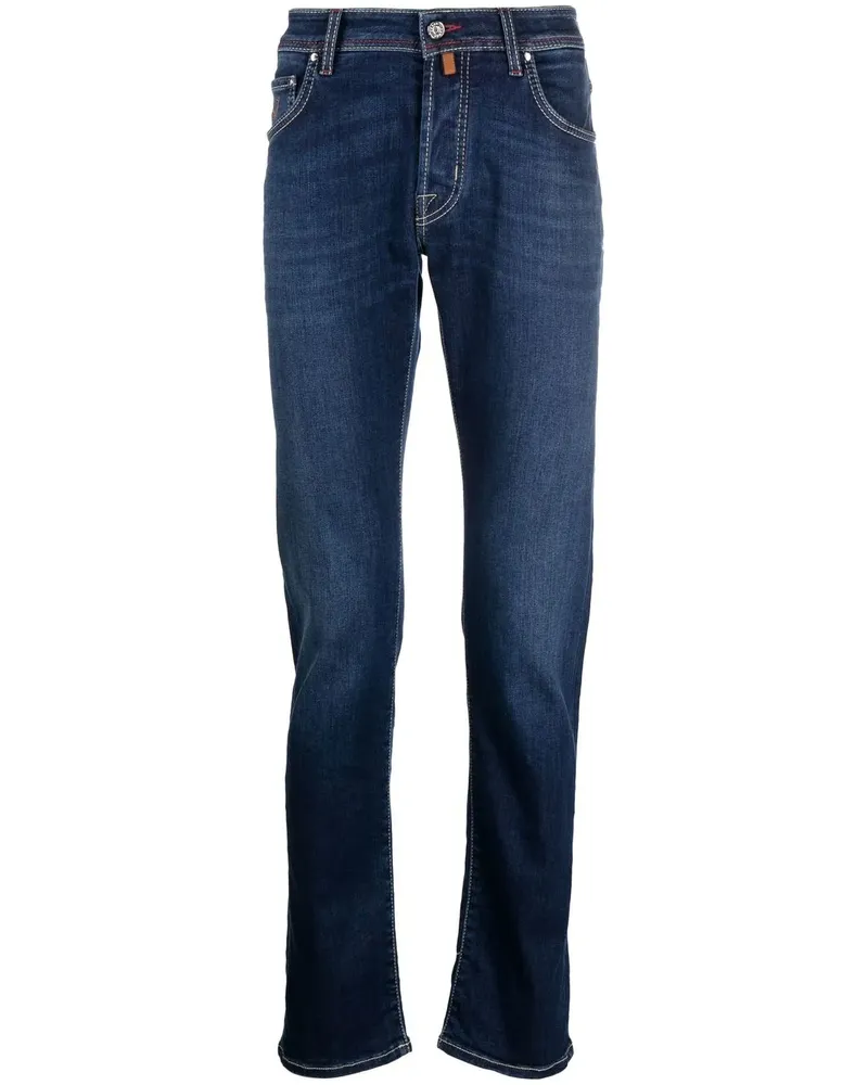 Jacob Cohën Dunkle Straight-Leg-Jeans - Blau Blau