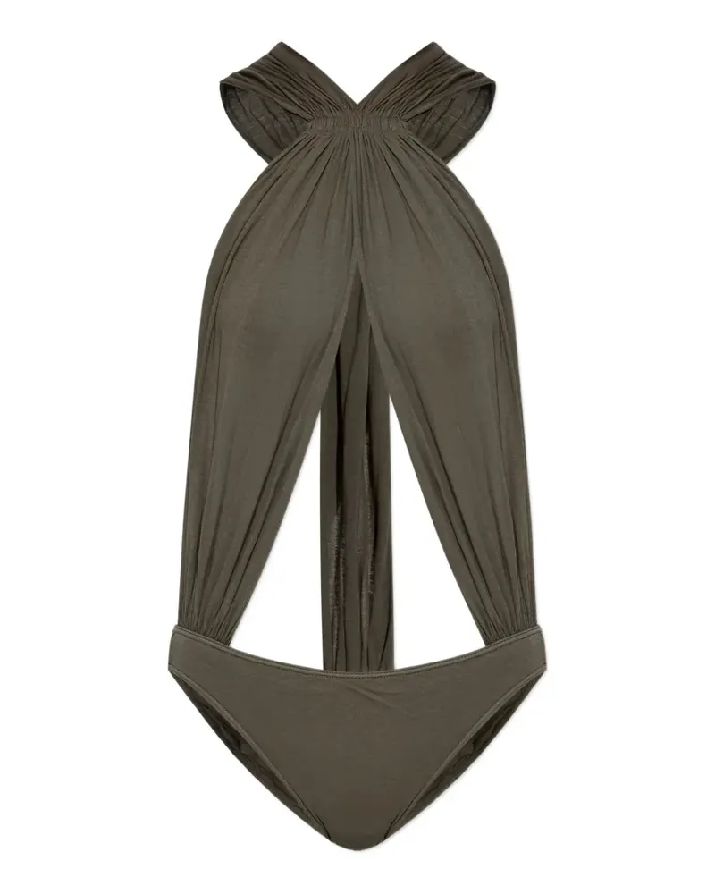 Rick Owens draped-design body - Grün Grün