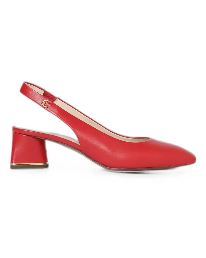 Coccinelle C-Everyday leather slingback sandals - Rot Rot
