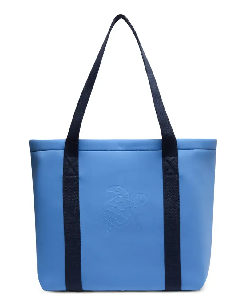 Vilebrequin Strandtasche mit Logo-Prägung - Blau Blau