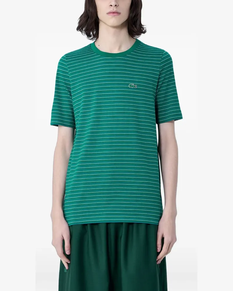 Lacoste striped T-shirt - Grün Grün