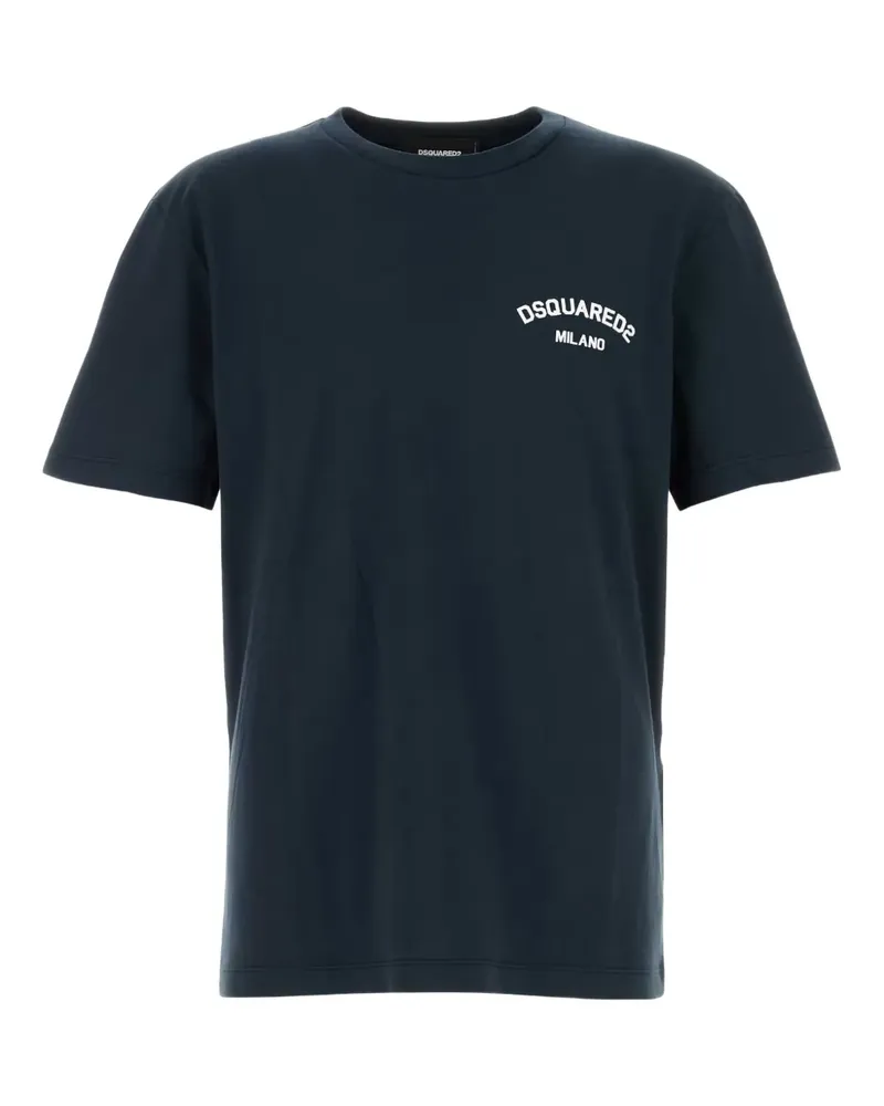 Dsquared2 T-Shirt mit Logo-Print - Blau Blau