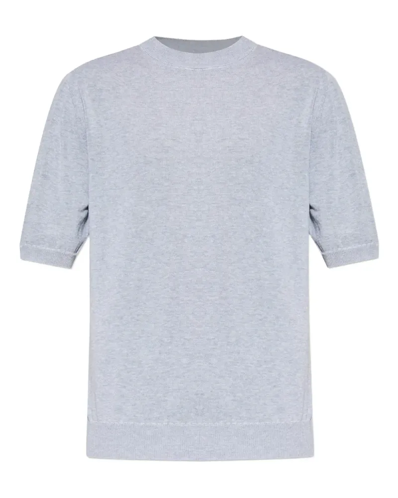 Eleventy short-sleeve knitted T-shirt - Grau Grau