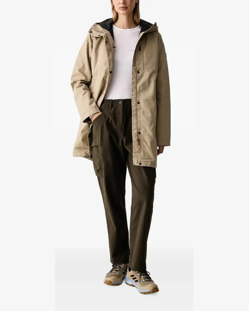 Fjäll Räven Kiruna hooded parka - Nude Nude