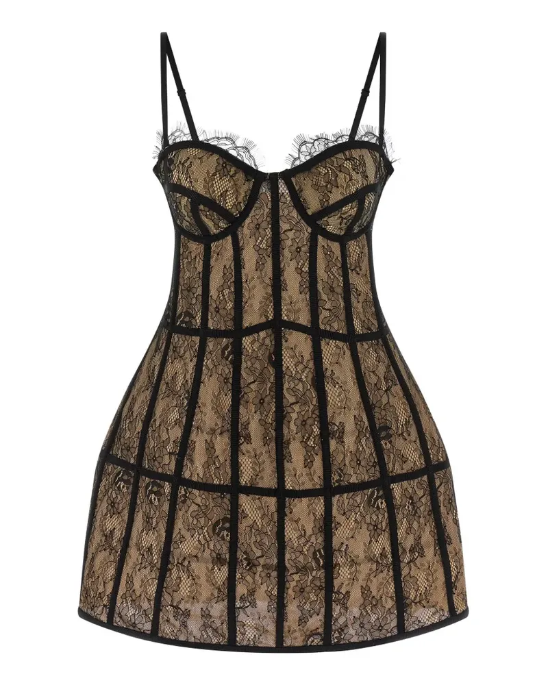 Giuseppe di Morabito lace mini dress - Schwarz Schwarz