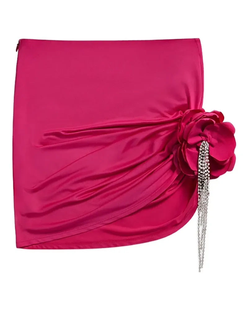 Area Minirock mit Blumenverzierung - Rosa Rosa