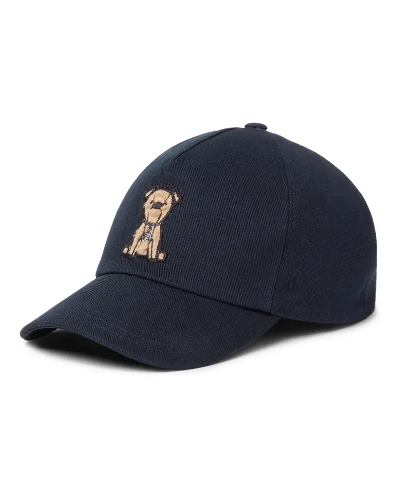 Fendi dog-patch baseball cap - Blau Blau