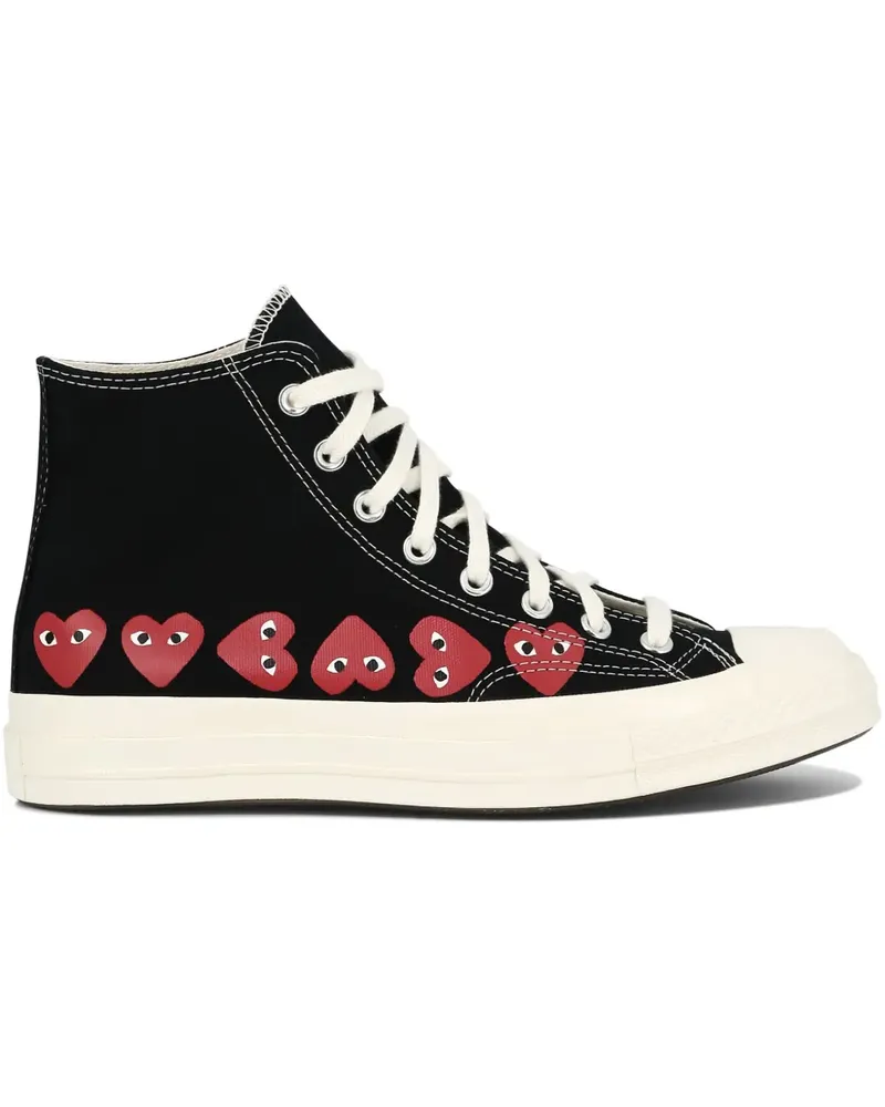 Comme des Garçons High-Top-Sneakers mit Print - Schwarz Schwarz