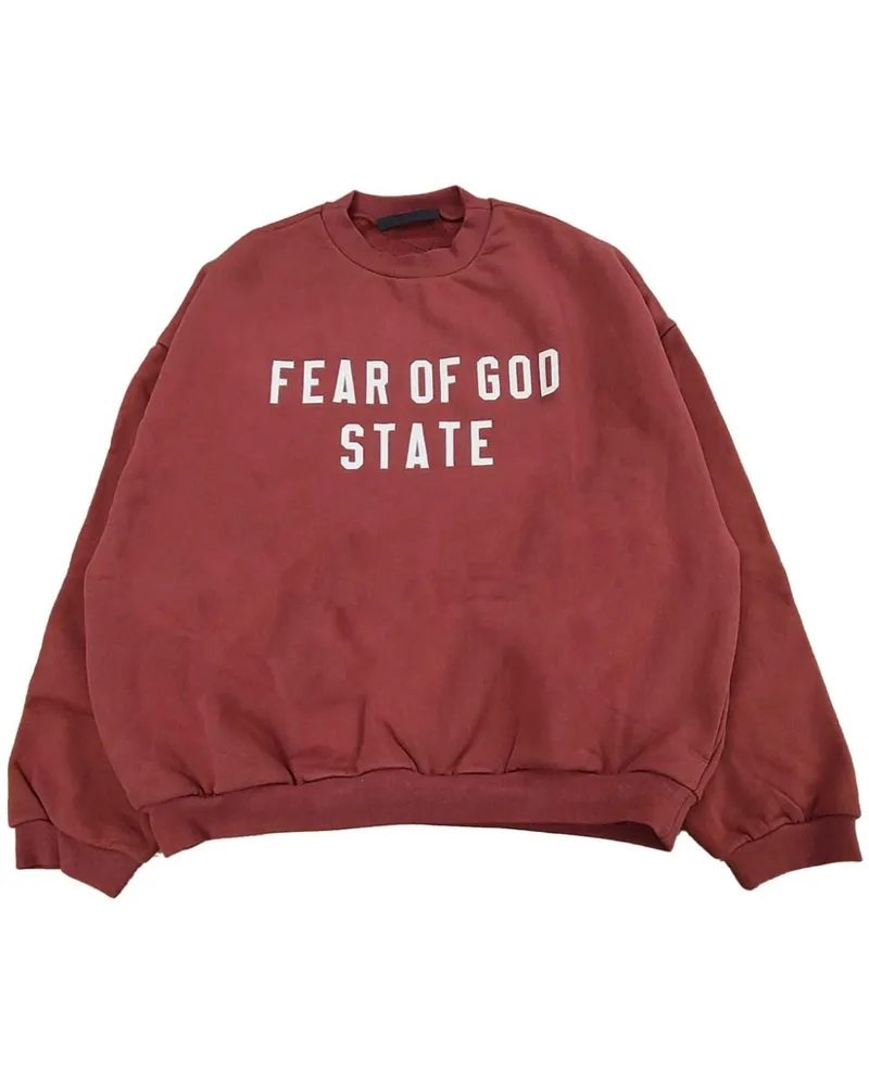 Fear of God Sweatshirt mit Slogan-Print - Rot Rot