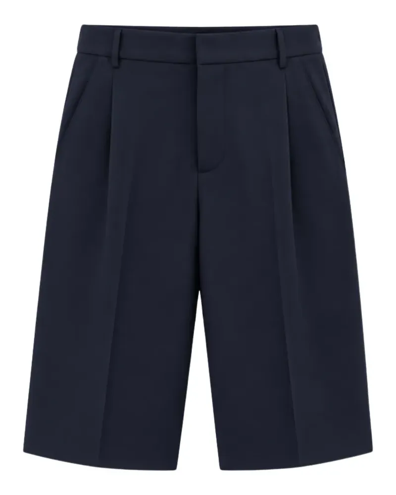 Liviana Conti pleated knee-length shorts - Blau Blau