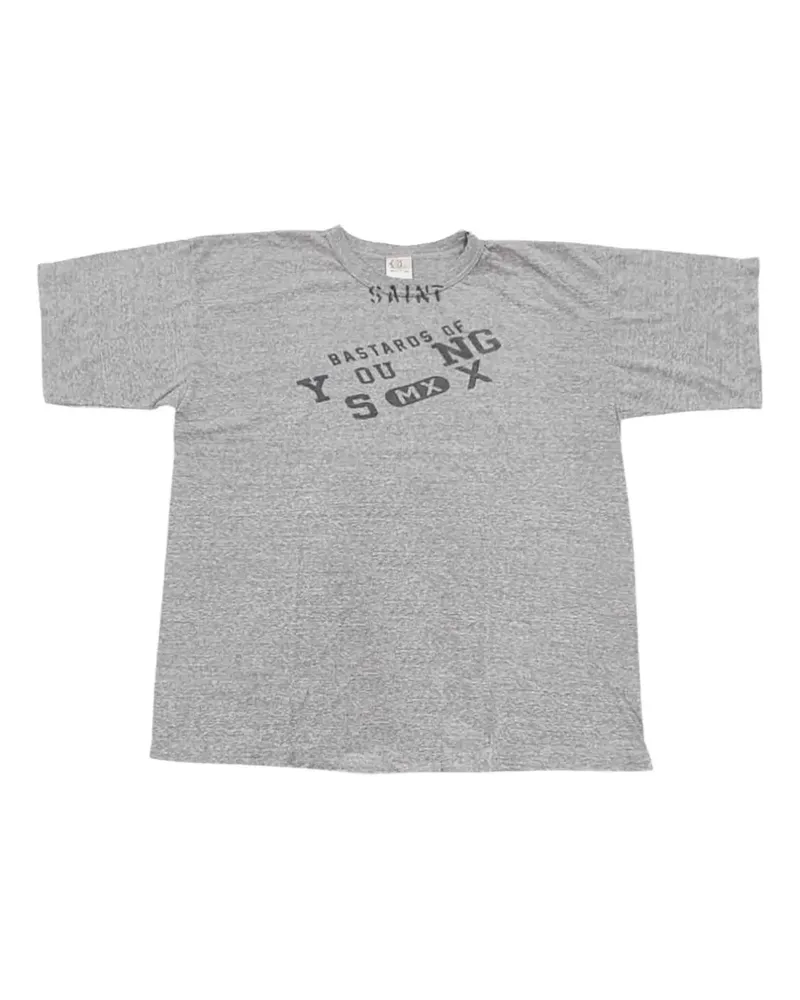 SAINT MXXXXXX T-Shirt mit grafischem Print - Grau Grau
