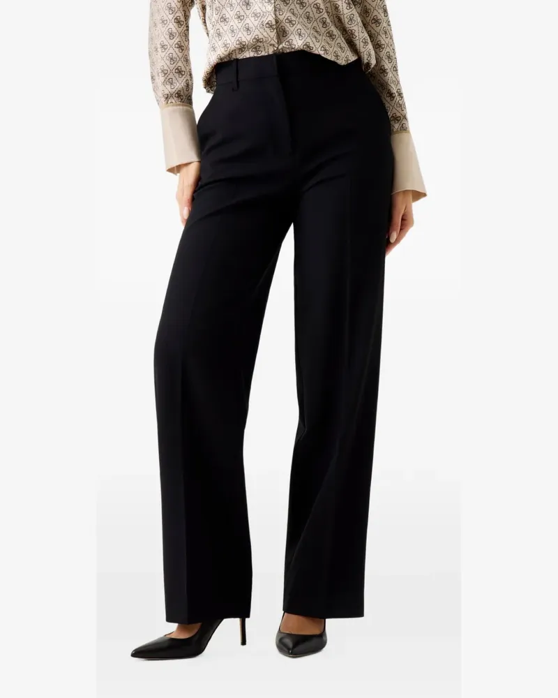 Guess Hose mit weitem Bein - Schwarz Schwarz