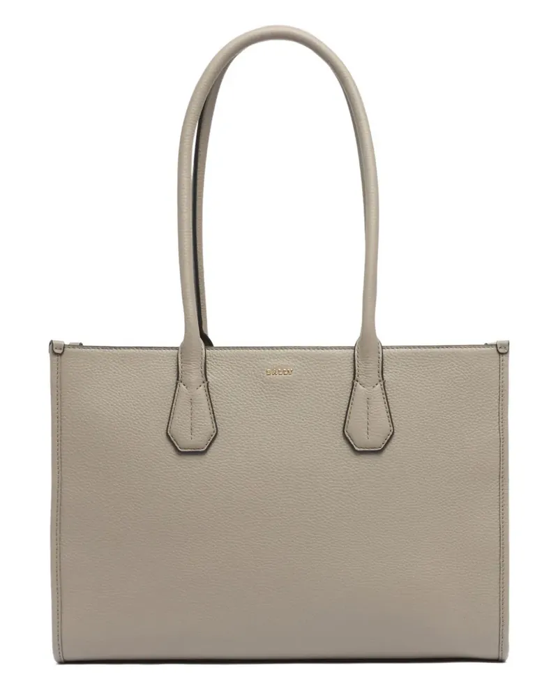 Bally grained leather tote bag - Nude Nude