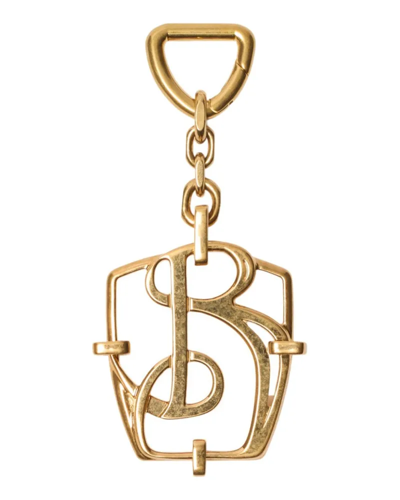 Burberry Schlüsselanhänger mit B-Logo - Gold Gold