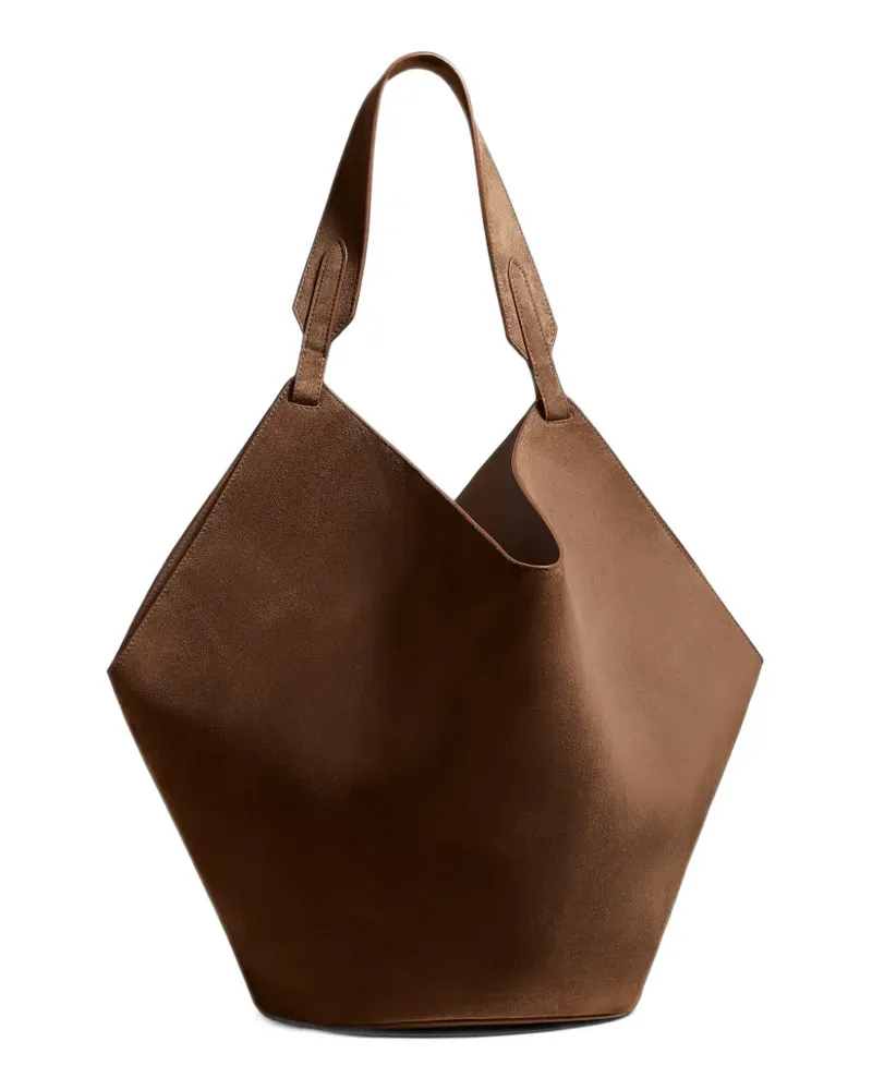 KHAITE Mittelgroße Lotus Handtasche - Nude Nude
