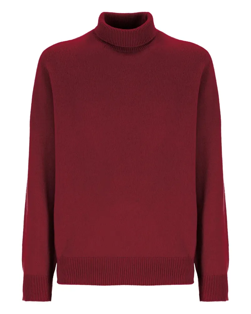 Laneus Pullover mit Rollkragen - Rot Rot