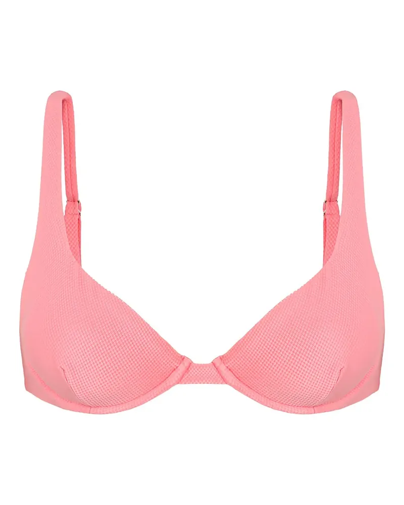 Lenny Niemeyer Strukturierter Triangel-Bikini - Rosa Rosa