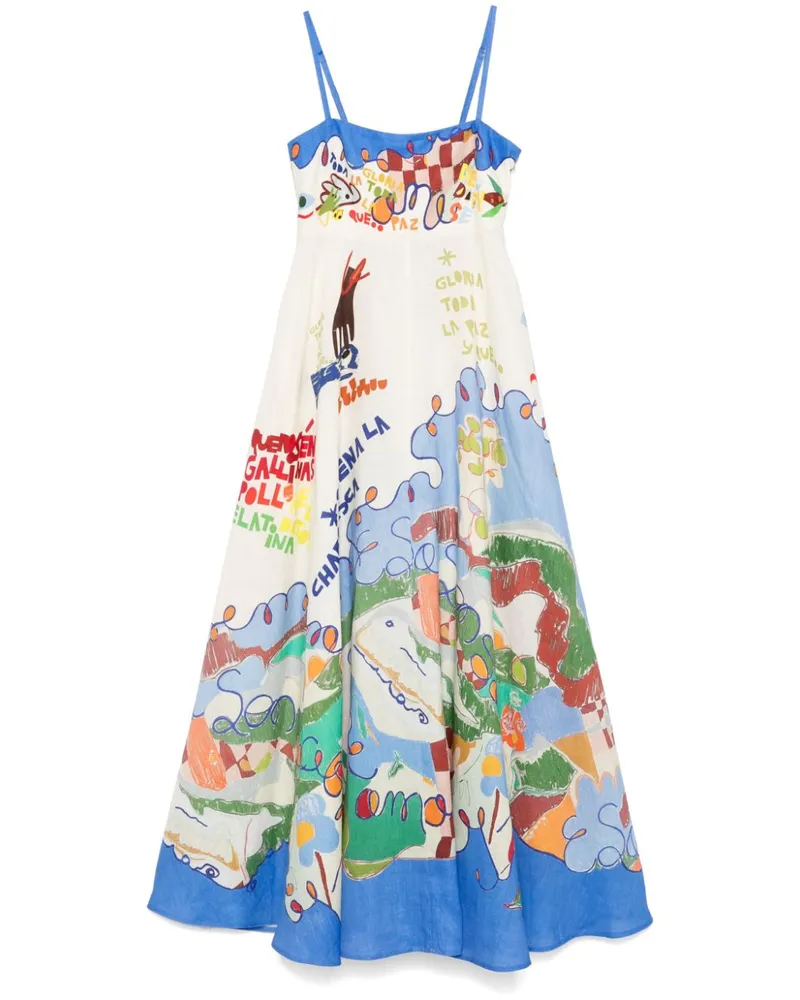 ALEMAIS Nadia Maxikleid - Blau Blau