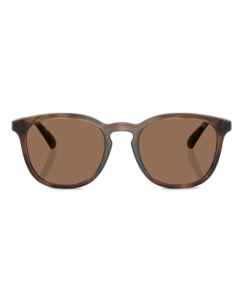 Ralph Lauren Sonnenbrille mit breitem Gestell - Braun Braun