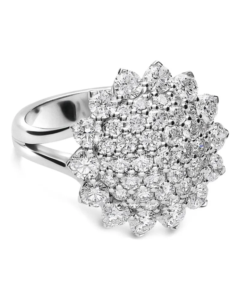 LEO PIZZO 18kt Aurora Weißgoldring mit Diamanten - Silber Silber