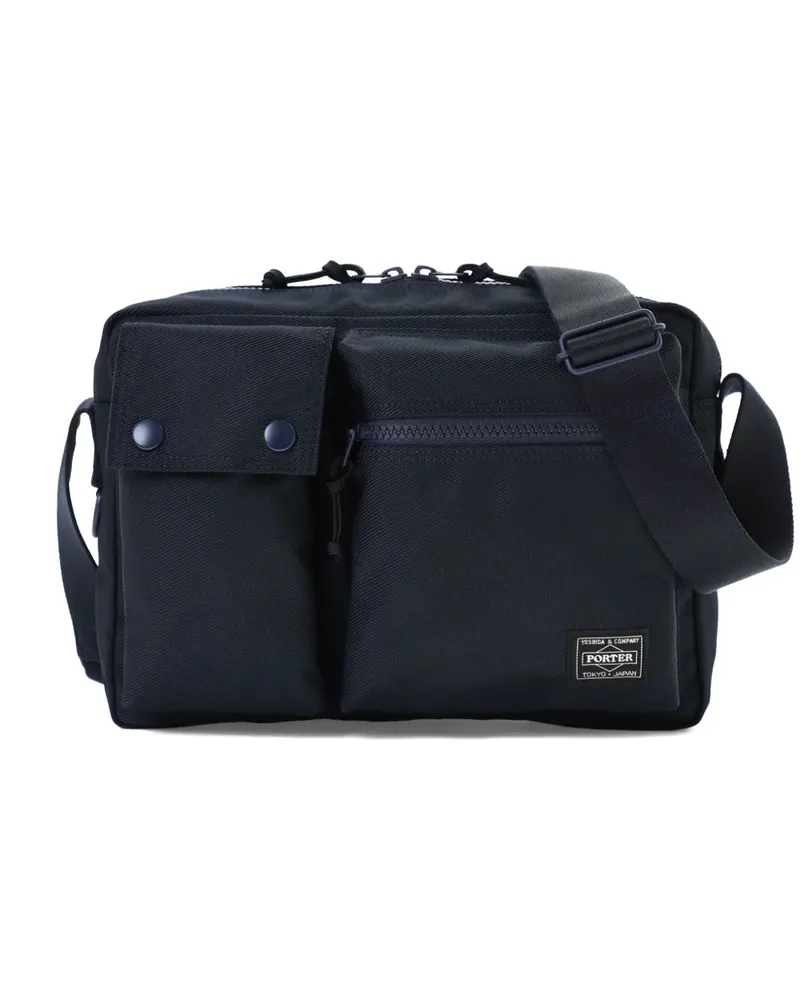 PORTER-YOSHIDA & CO zip pocket shoulder bag - Blau Blau