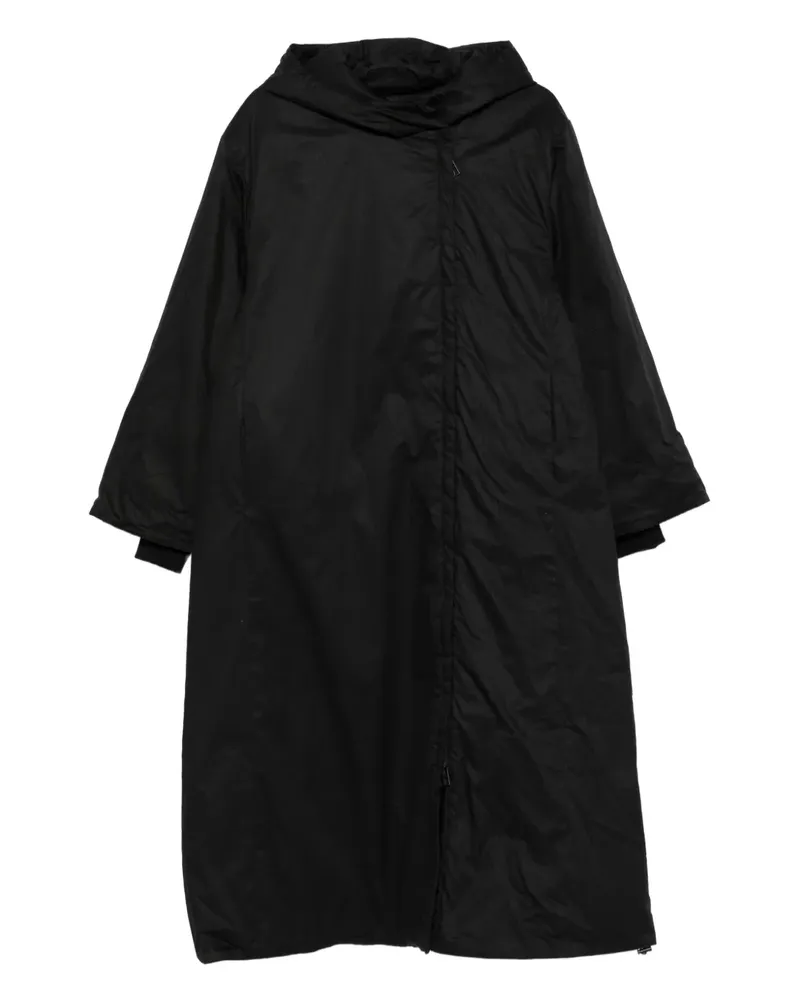 By Malene Birger hooded zip-front coat - Schwarz Schwarz