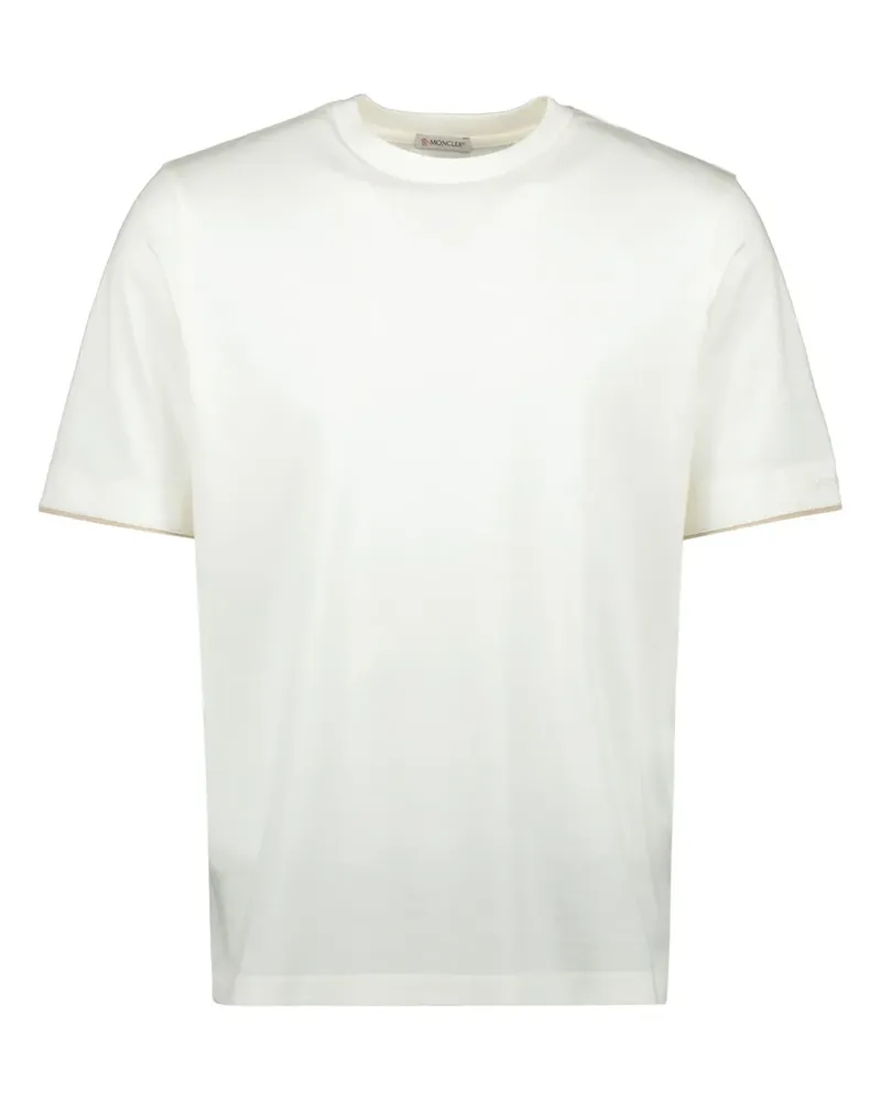 Moncler Klassisches T-Shirt - Weiß Weiß