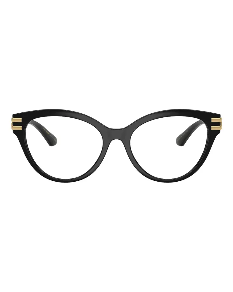 Dolce & Gabbana Cat-Eye-Brille - Schwarz Schwarz