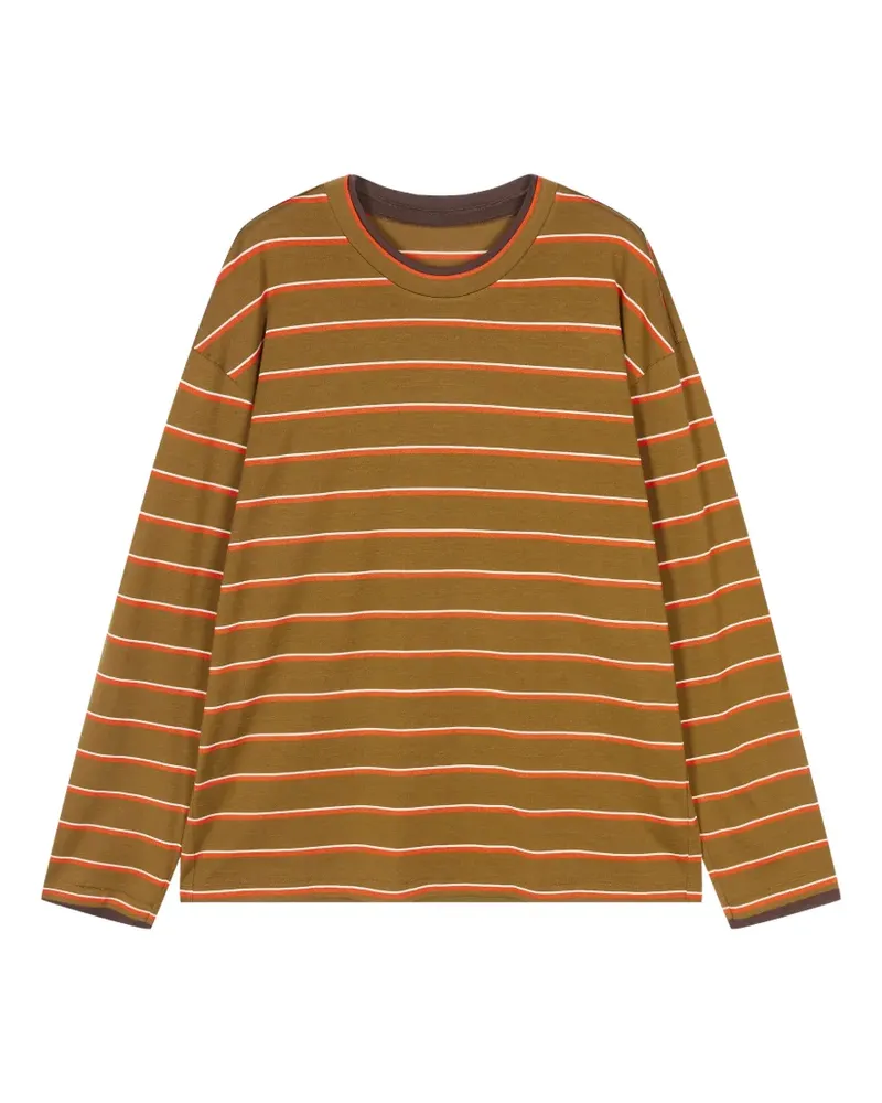 JNBY Gestreiftes Langarmshirt - Braun Braun