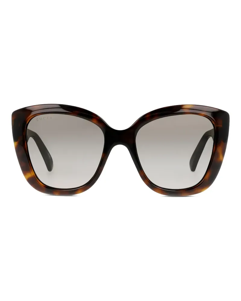 Gucci geometric-frame sunglasses - Braun Braun