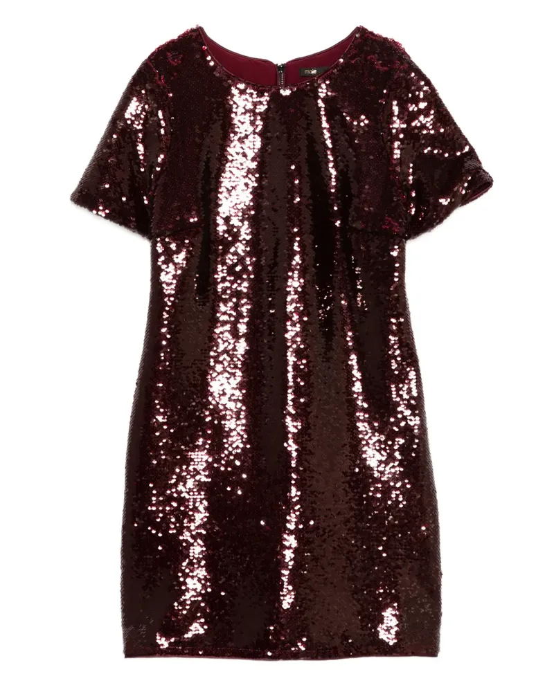Maje Kleid mit Pailletten - Rot Rot